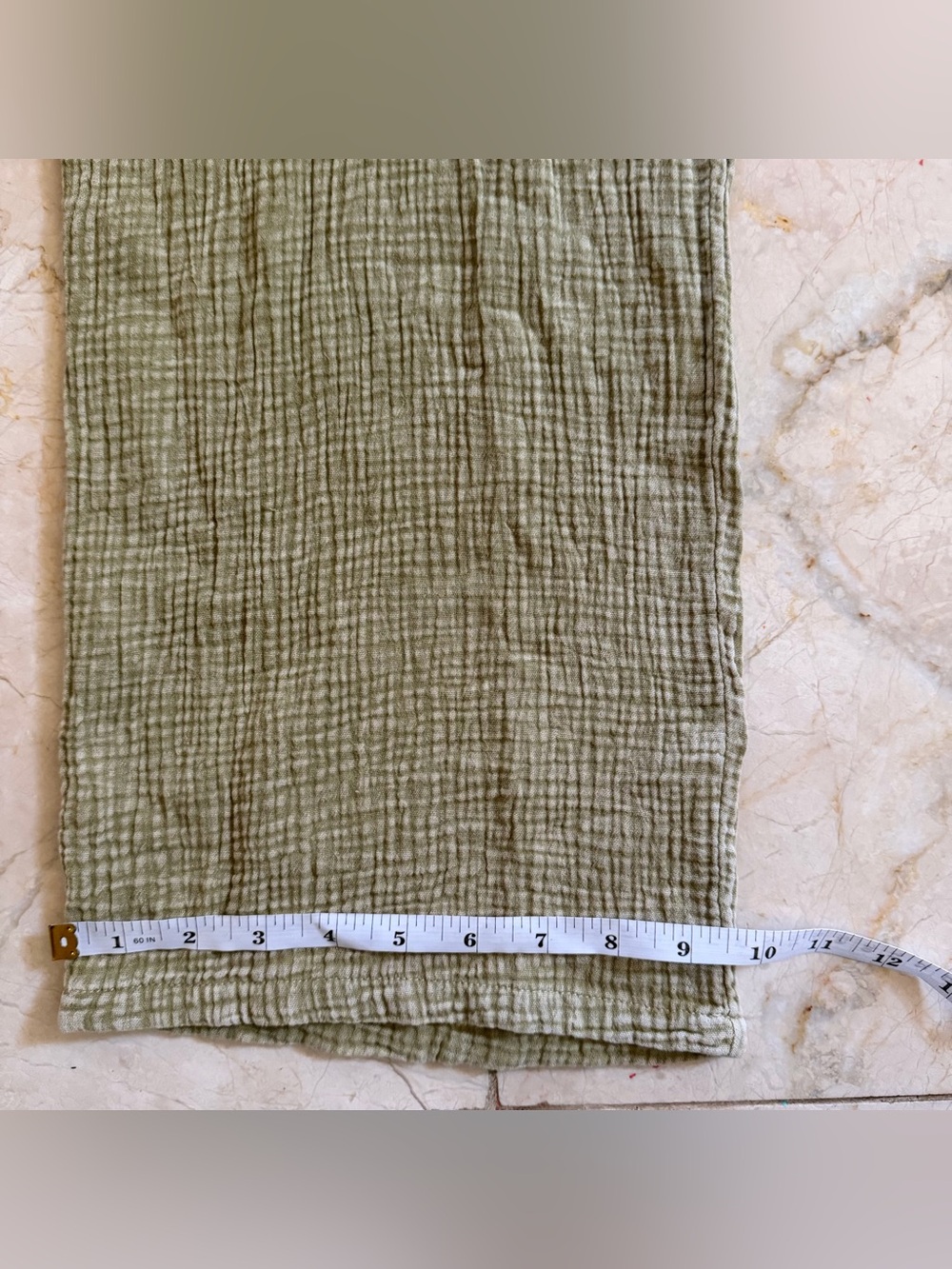 EARTHBOUND Trading Co Women’s Size L Sage Green Jumpsuit Gauzy Oversized Hippie - Picture 11 of 16